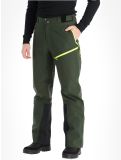 Vignette Rock Experience, Rockmantic pantalon de ski hommes Kombu Green / Safety Yellow jaune, vert 