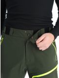 Vignette Rock Experience, Rockmantic pantalon de ski hommes Kombu Green / Safety Yellow jaune, vert 