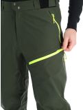 Vignette Rock Experience, Rockmantic pantalon de ski hommes Kombu Green / Safety Yellow jaune, vert 