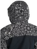 Vignette Roxy, Jetty Bloc veste de ski femmes True Black Bandanas blanc, noir 