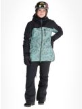 Vignette Roxy, Stated veste de ski femmes Lily Pad Sketch Book noir, vert 