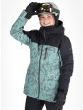 Vignette Roxy, Stated veste de ski femmes Lily Pad Sketch Book noir, vert 