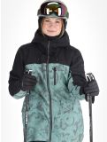 Vignette Roxy, Stated veste de ski femmes Lily Pad Sketch Book noir, vert 