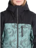 Vignette Roxy, Stated veste de ski femmes Lily Pad Sketch Book noir, vert 