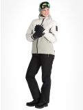 Vignette Rukka, Saarla veste de ski femmes Natural White beige, gris 