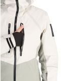 Vignette Rukka, Saarla veste de ski femmes Natural White beige, gris 