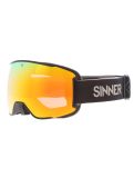 Vignette Sinner, Snowflake lunettes de ski objectif supplémentaire unisexe Matt Black noir 