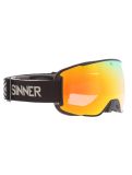 Vignette Sinner, Snowflake lunettes de ski objectif supplémentaire unisexe Matt Black noir 