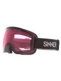 Vignette Sinner, Snowflake lunettes de ski objectif supplémentaire unisexe Matt Black noir 