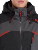 Vignette Spyder, Leader veste de ski hommes Polar gris, noir 