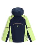 Vignette Spyder, Challenger veste de ski enfants True Navy bleu, vert 