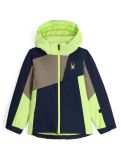 Vignette Spyder, Ambush veste de ski enfants Lime Ice vert 