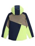 Vignette Spyder, Ambush veste de ski enfants Lime Ice vert 