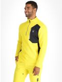 Vignette Spyder, Bandit 1/2 Zip pull de ski hommes Acid Yellow jaune 