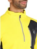 Vignette Spyder, Bandit 1/2 Zip pull de ski hommes Acid Yellow jaune 