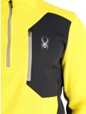 Vignette Spyder, Bandit 1/2 Zip pull de ski hommes Acid Yellow jaune 