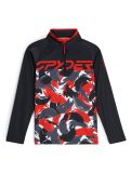 Vignette Spyder, Camo 1/2 Zip pull de ski enfants Spyder Red rouge 