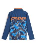 Vignette Spyder, Camo 1/2 Zip pull de ski enfants True Navy bleu 