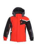 Vignette Spyder, Challenger veste de ski enfants volcano rouge 