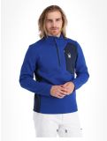 Vignette Spyder, Bandit 1/2 Zip pull de ski hommes Electric Blue bleu 