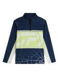 Vignette Spyder, Web 1/2 Zip pull de ski enfants True Navy bleu 