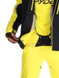 Vignette Spyder, Leader veste de ski hommes Acid Yellow jaune, noir 