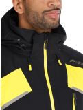 Vignette Spyder, Leader veste de ski hommes Acid Yellow jaune, noir 