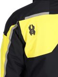 Vignette Spyder, Leader veste de ski hommes Acid Yellow jaune, noir 