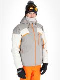 Vignette Spyder, Leader veste de ski hommes Concrete blanc, gris 