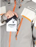 Vignette Spyder, Leader veste de ski hommes Concrete blanc, gris 