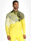 Vignette Spyder, Legacy 1/2 Zip pull de ski hommes Acid Yellow jaune 