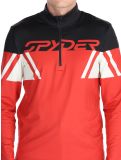 Vignette Spyder, Podium 1/2 Zip pull de ski hommes Spyder Red rouge 