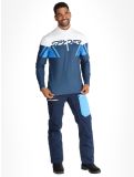 Vignette Spyder, Podium 1/2 Zip pull de ski hommes True Navy bleu 