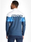 Vignette Spyder, Podium 1/2 Zip pull de ski hommes True Navy bleu 