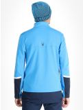 Vignette Spyder, Speed Fleece 1/2 Zip pull de ski hommes Aether Blue bleu 