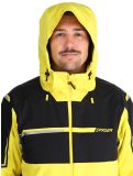 Vignette Spyder, Titan veste de ski hommes Acid Yellow jaune, noir 