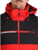 Vignette Spyder, Titan veste de ski hommes Spyder Red noir, rouge 