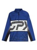 Vignette Spyder, Web 1/2 Zip pull de ski enfants Electric Blue bleu 