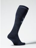 Vignette Stox, Merino Skiing chaussette de compression hommes Navy / White blanc, bleu 