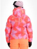 Vignette Superdry, Hooded Ski Boxy Puffer veste de ski femmes Brush Camo Coral rose 