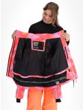 Vignette Superdry, Hooded Ski Boxy Puffer veste de ski femmes Brush Camo Coral rose 