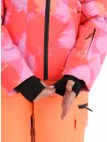 Vignette Superdry, Hooded Ski Boxy Puffer veste de ski femmes Brush Camo Coral rose 