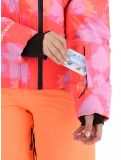 Vignette Superdry, Hooded Ski Boxy Puffer veste de ski femmes Brush Camo Coral rose 