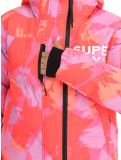 Vignette Superdry, Hooded Ski Boxy Puffer veste de ski femmes Brush Camo Coral rose 