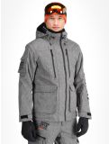 Vignette Superdry, Ski Peak Rescue veste de ski hommes Dark Grey Marl gris 