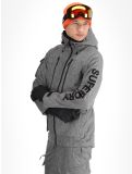 Vignette Superdry, Ski Peak Rescue veste de ski hommes Dark Grey Marl gris 