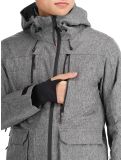 Vignette Superdry, Ski Peak Rescue veste de ski hommes Dark Grey Marl gris 