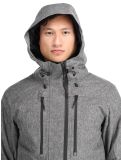 Vignette Superdry, Ski Peak Rescue veste de ski hommes Dark Grey Marl gris 