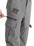 Vignette Superdry, Ski Peak Rescue pantalon de ski hommes Dark Grey Marl gris 