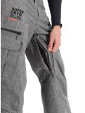 Vignette Superdry, Ski Peak Rescue pantalon de ski hommes Dark Grey Marl gris 